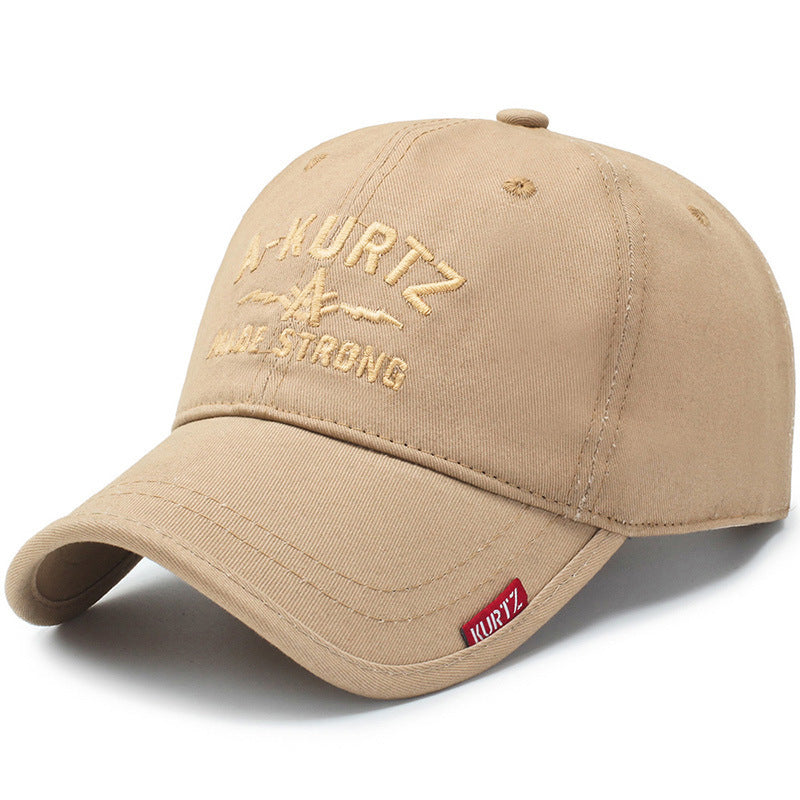 Korean style embroidered baseball cap for men and women