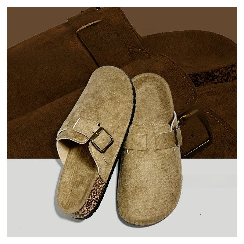 Women's Soft Cork Roman Slippers