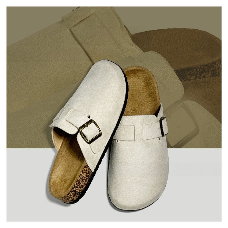 Women's Soft Cork Roman Slippers