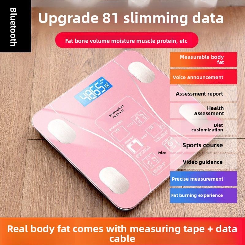 Smart Precision Bluetooth Rechargeable Mini Professional Home Body Weight Scale