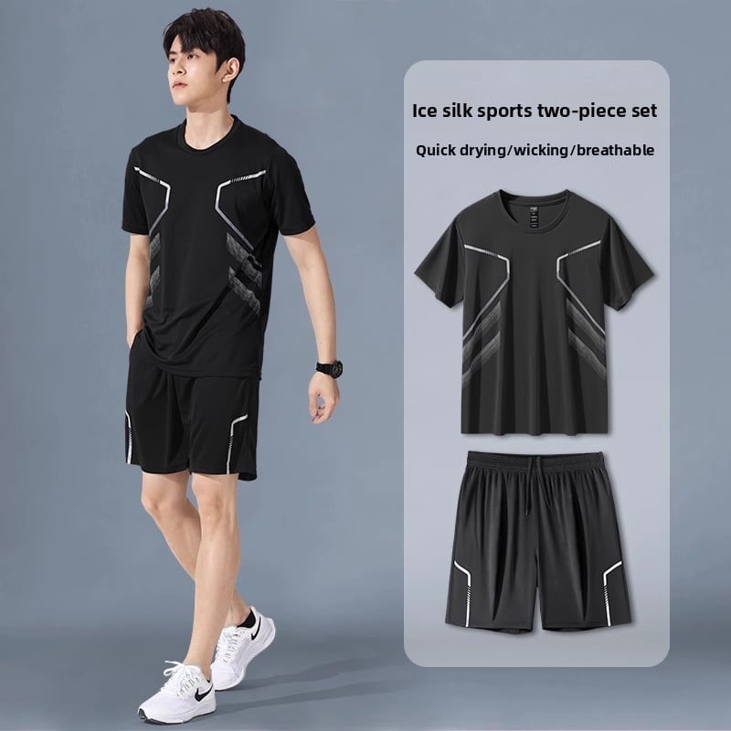Summer men's quick-drying sports outfit set