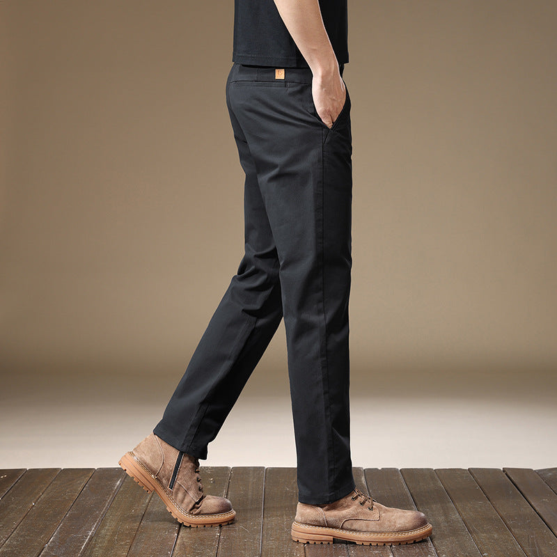 Business grey casual pants for men