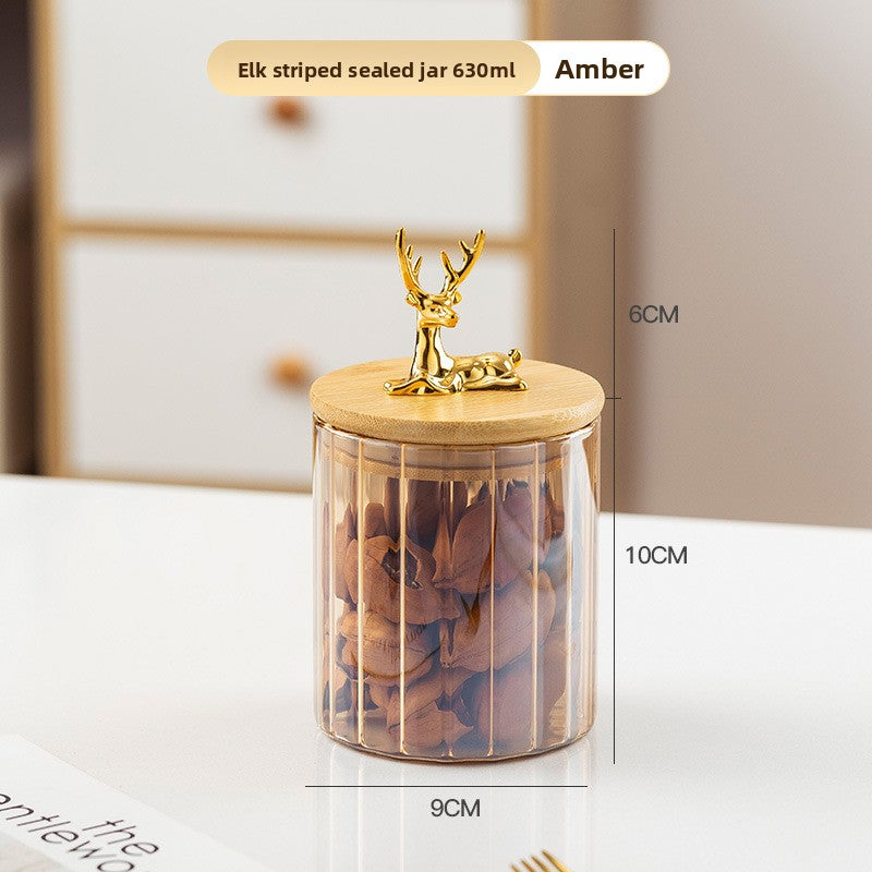 Glass storage container