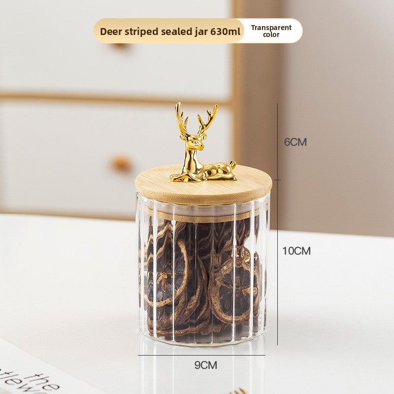 Glass storage container