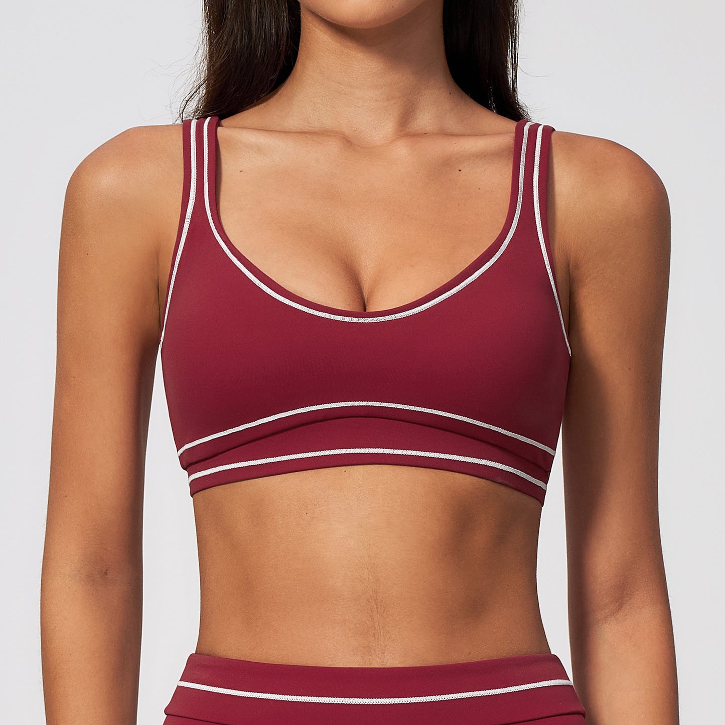 Color Block Yoga Sports Bra