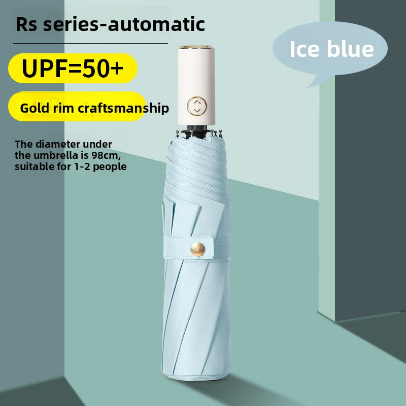 Folding Automatic Sunny and Rainy Dual-use Sun Umbrella