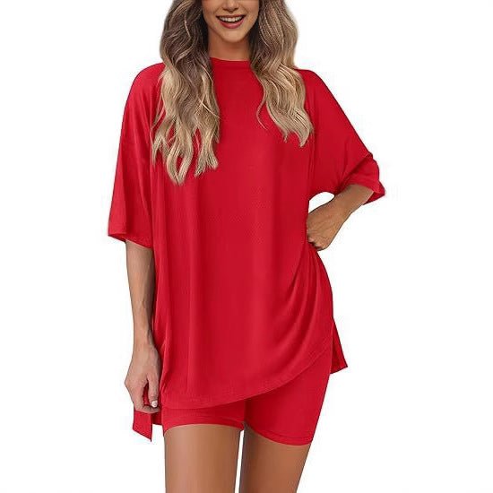 solid color loose pajamas women's clothing