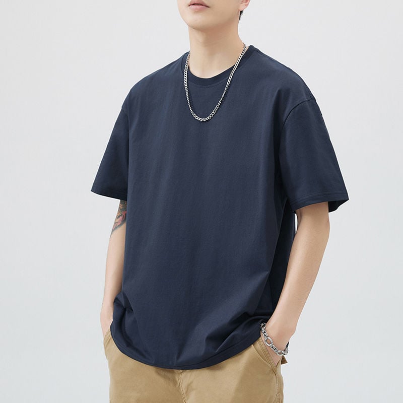 Pure cotton men's short-sleeved T-shirt