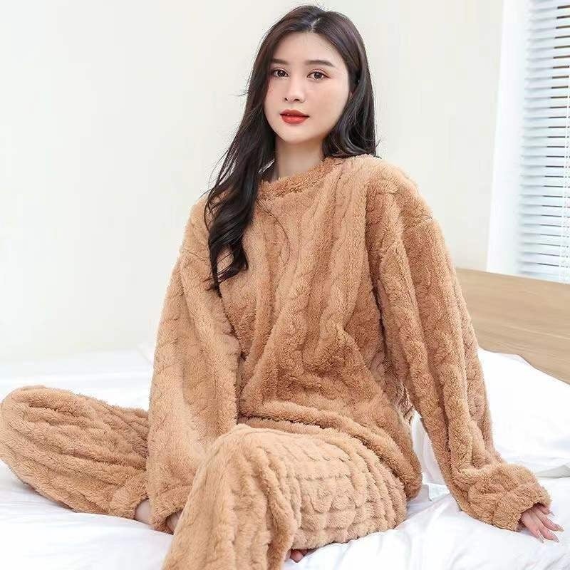 Coral Velvet Pajamas