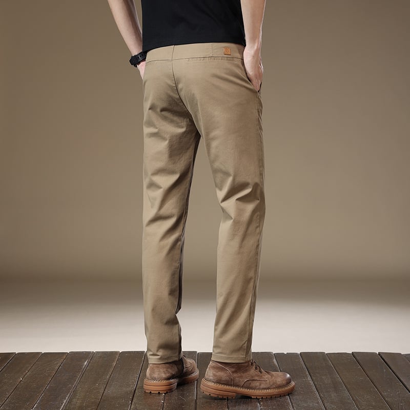 Business grey casual pants for men