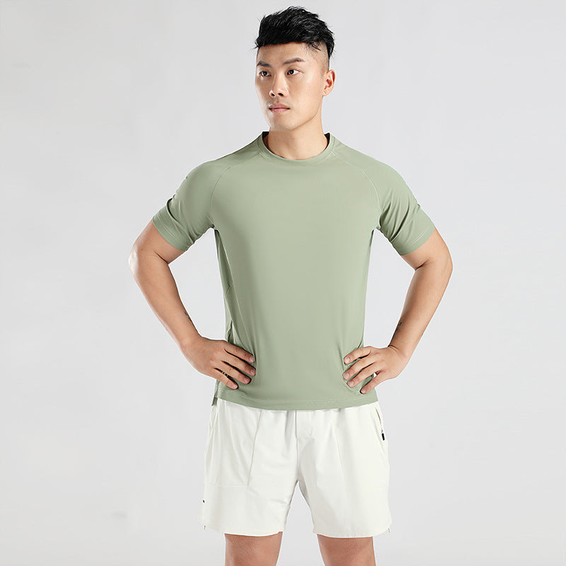 Sports Men's Fitness Short-sleeved