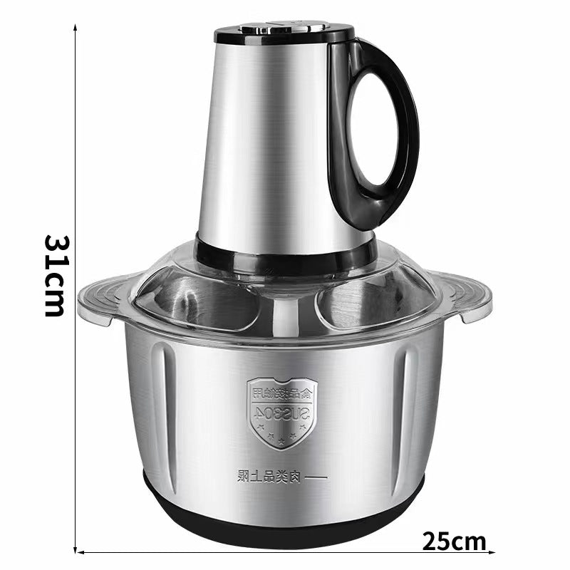 Small household stainless steel meat grinder