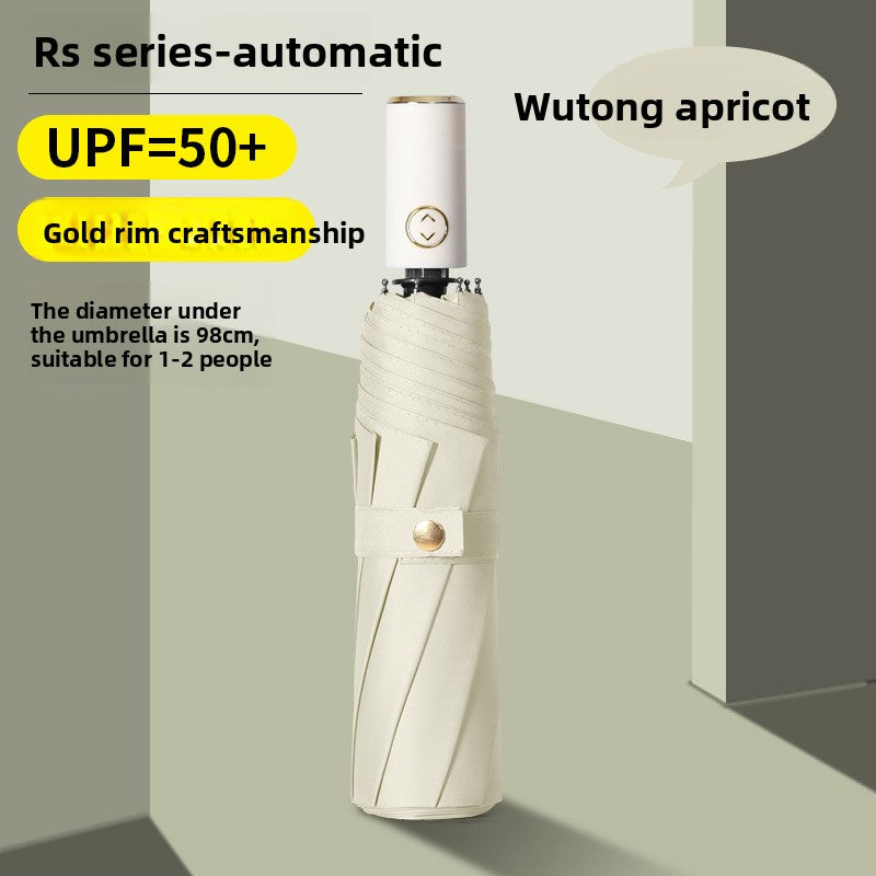 Folding Automatic Sunny and Rainy Dual-use Sun Umbrella