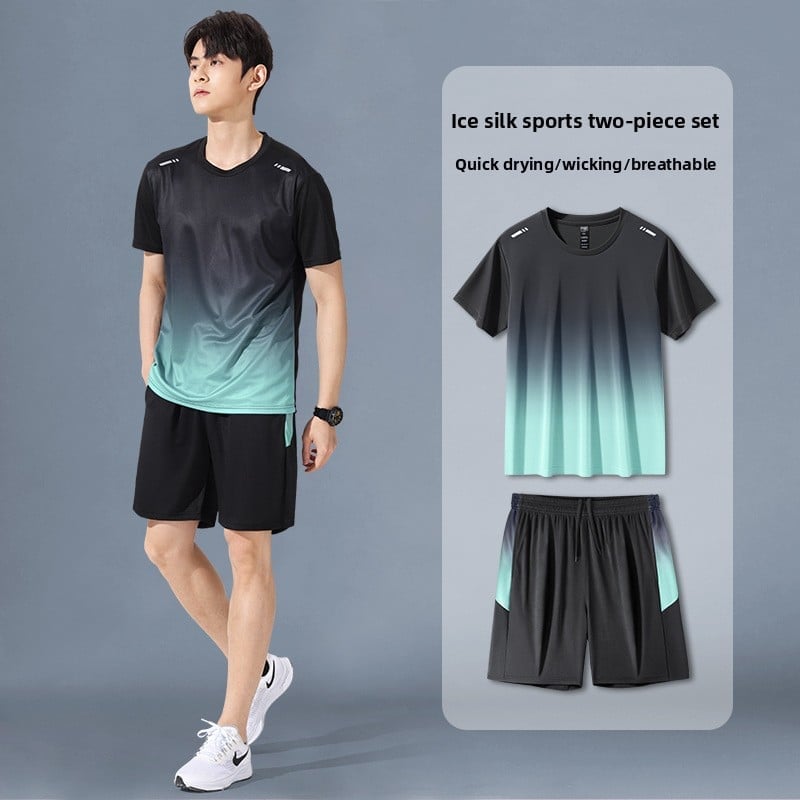 Summer men's quick-drying sports outfit set