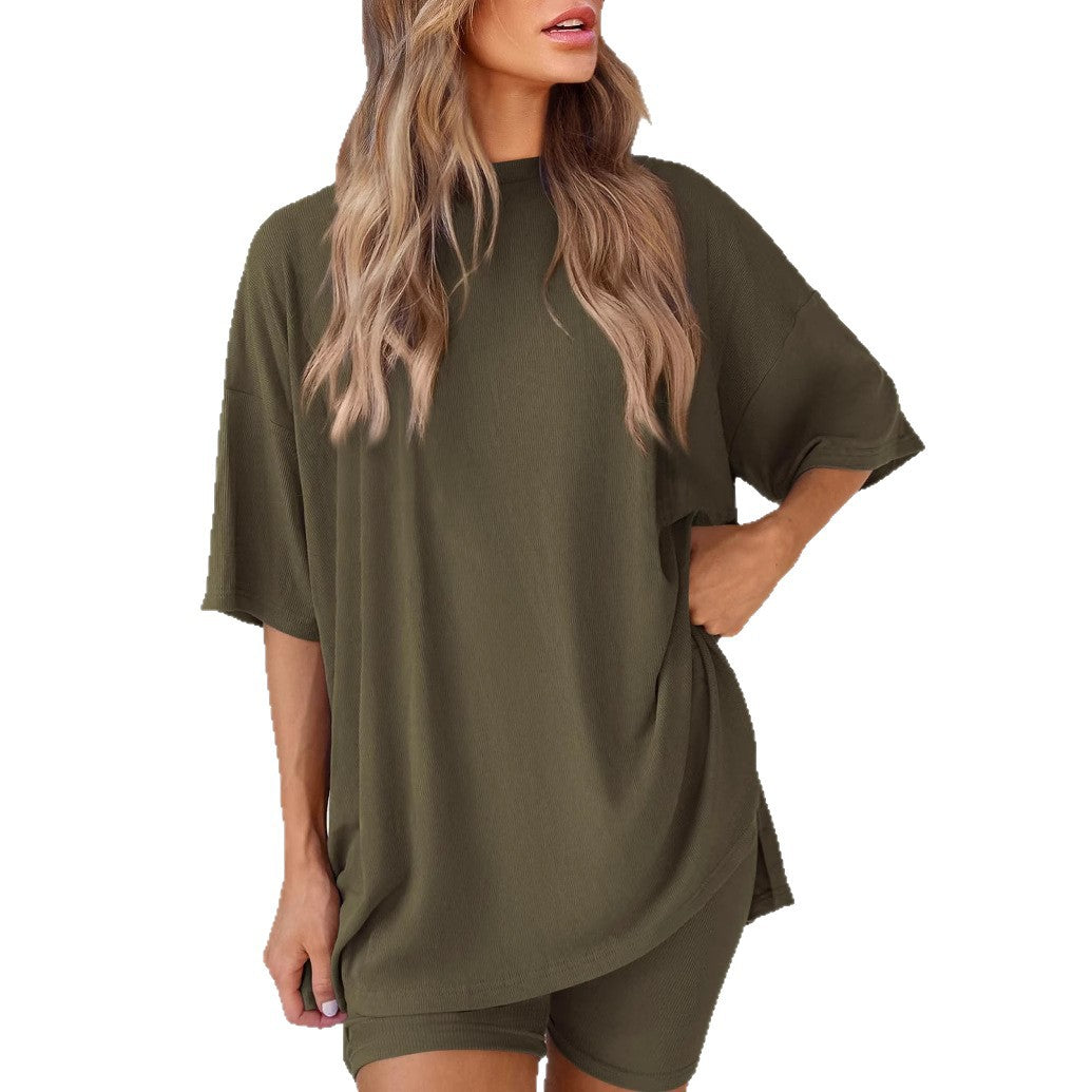 solid color loose pajamas women's clothing