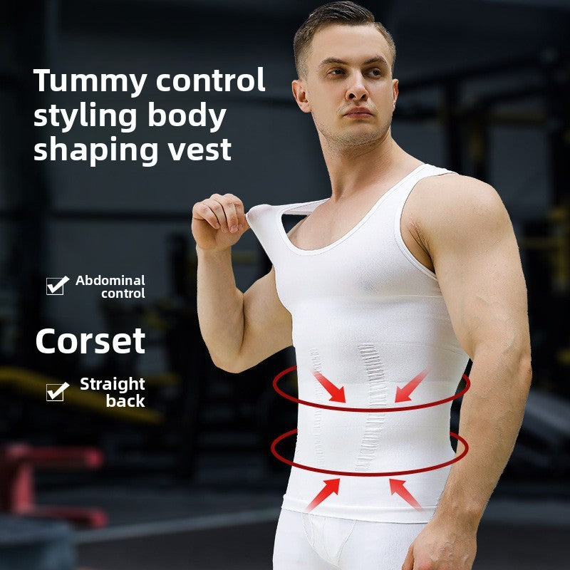 Breathable corset men's shaping garment