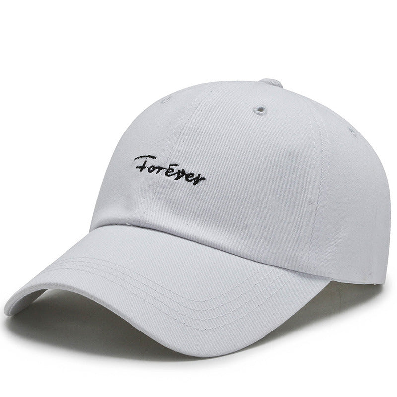 Korean style embroidered baseball cap for men and women