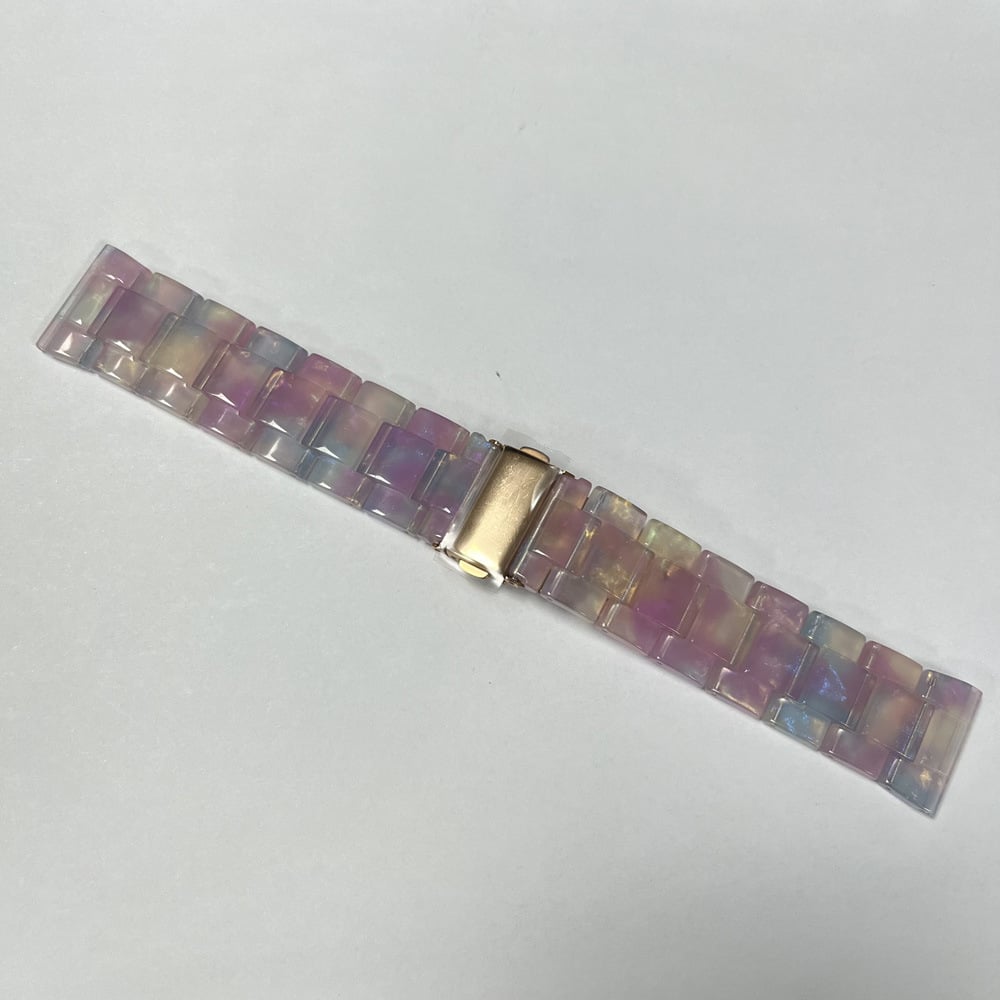 Ceramic resin watch strap