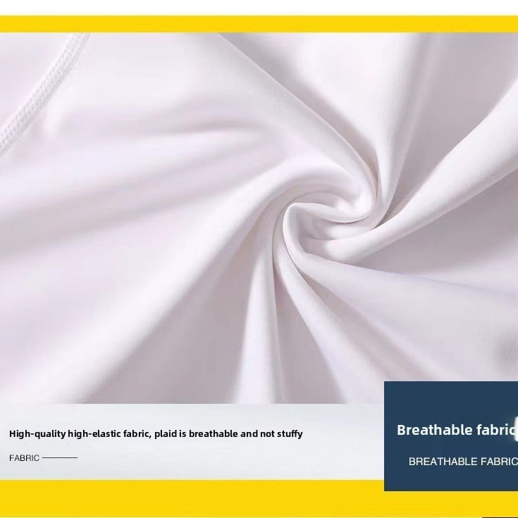 Men should tuck in their abdomen and back