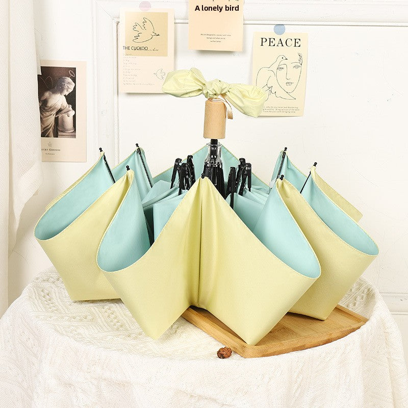 Folding Automatic Sunny and Rainy Dual-use Sun Umbrella