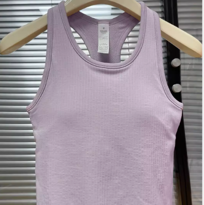 Padded Sports Bra Top - All-Purpose Sleeveless Fitness Shirt