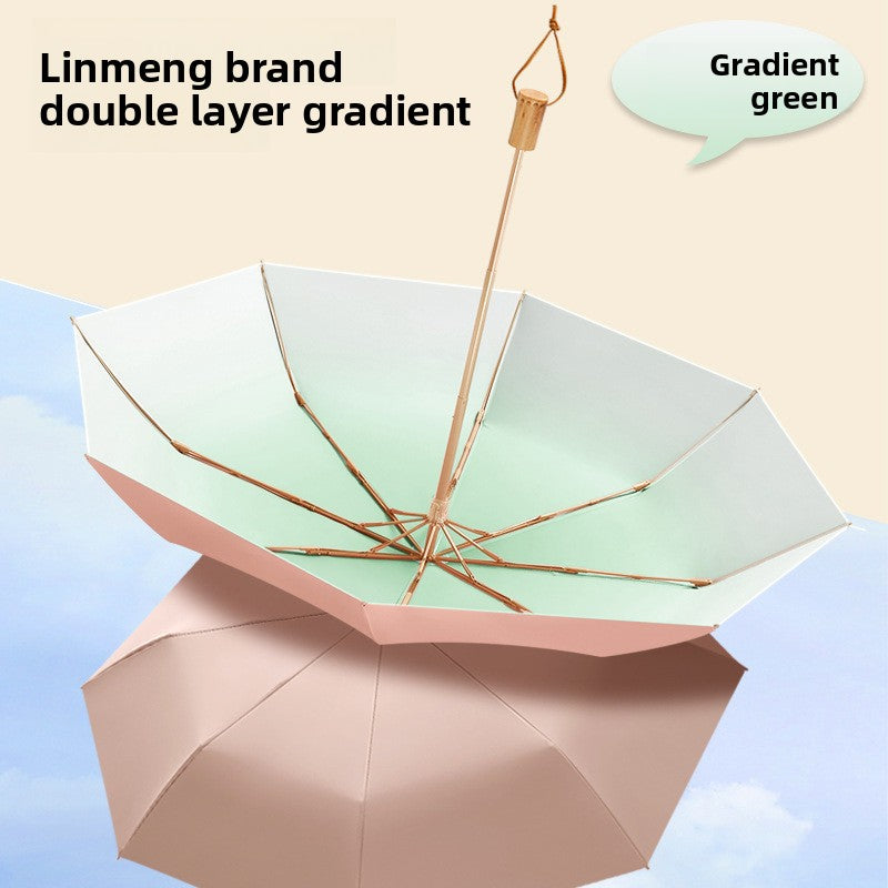 Folding Automatic Sunny and Rainy Dual-use Sun Umbrella