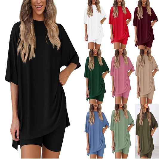 solid color loose pajamas women's clothing