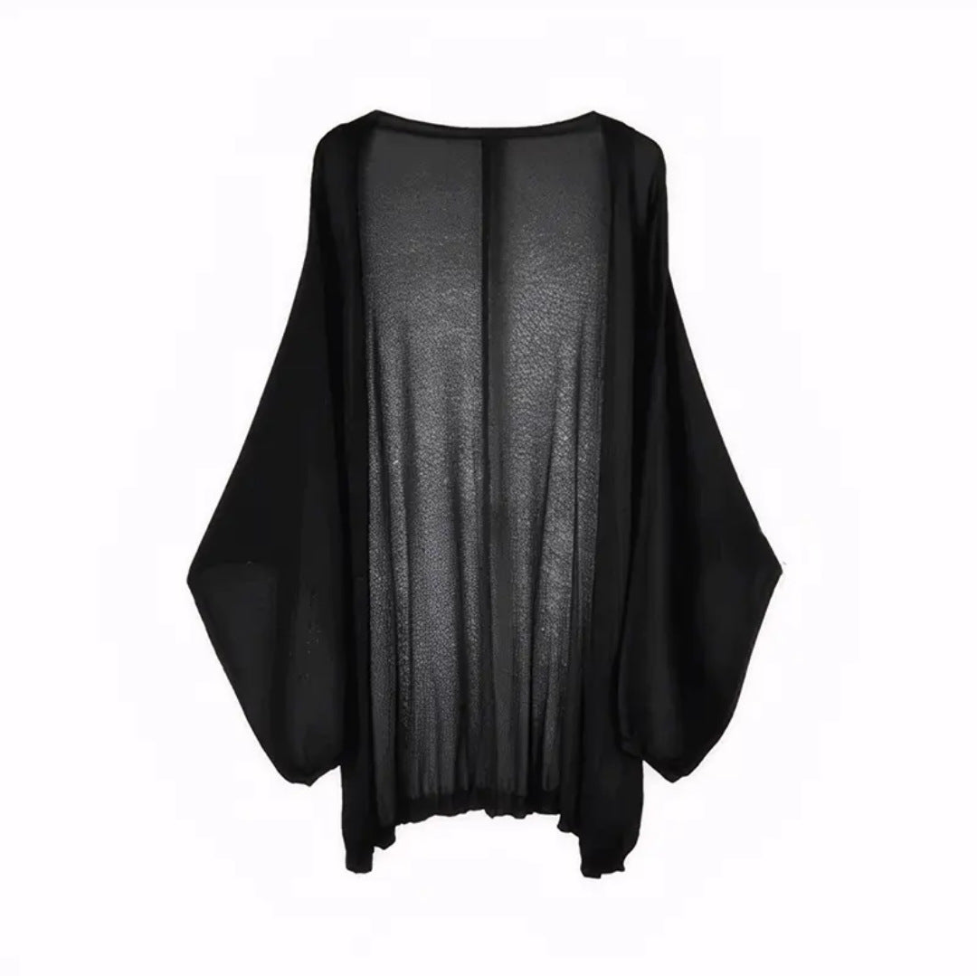 Long-sleeved knitted sweater for sun protection in summer