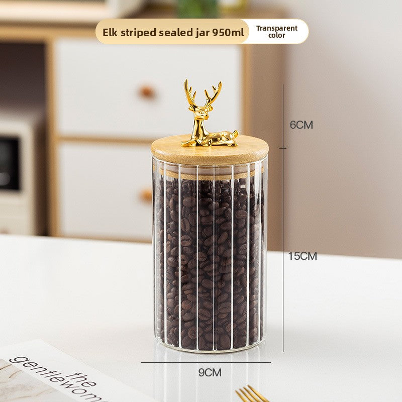 Glass storage container