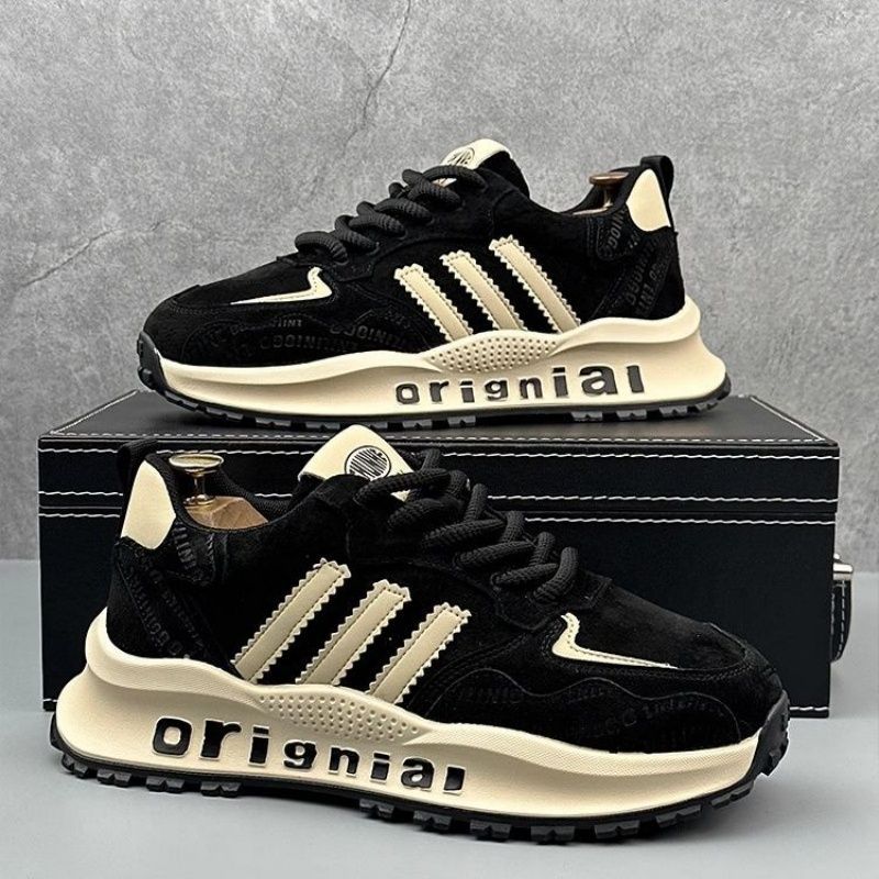 Leather men's casual durable slip-on shoes