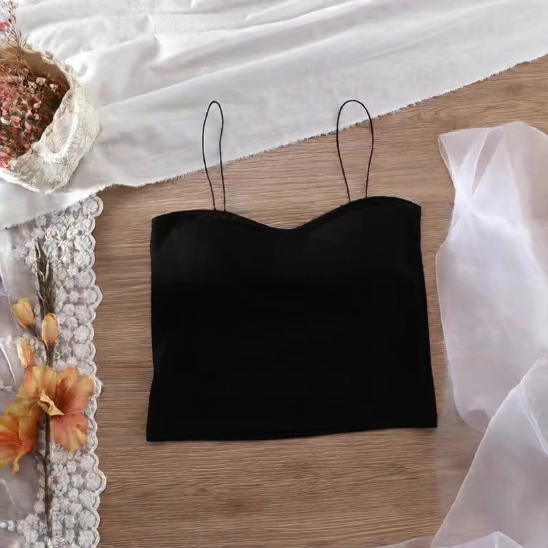 Summer Thin Oil Painting Girl Tank Top