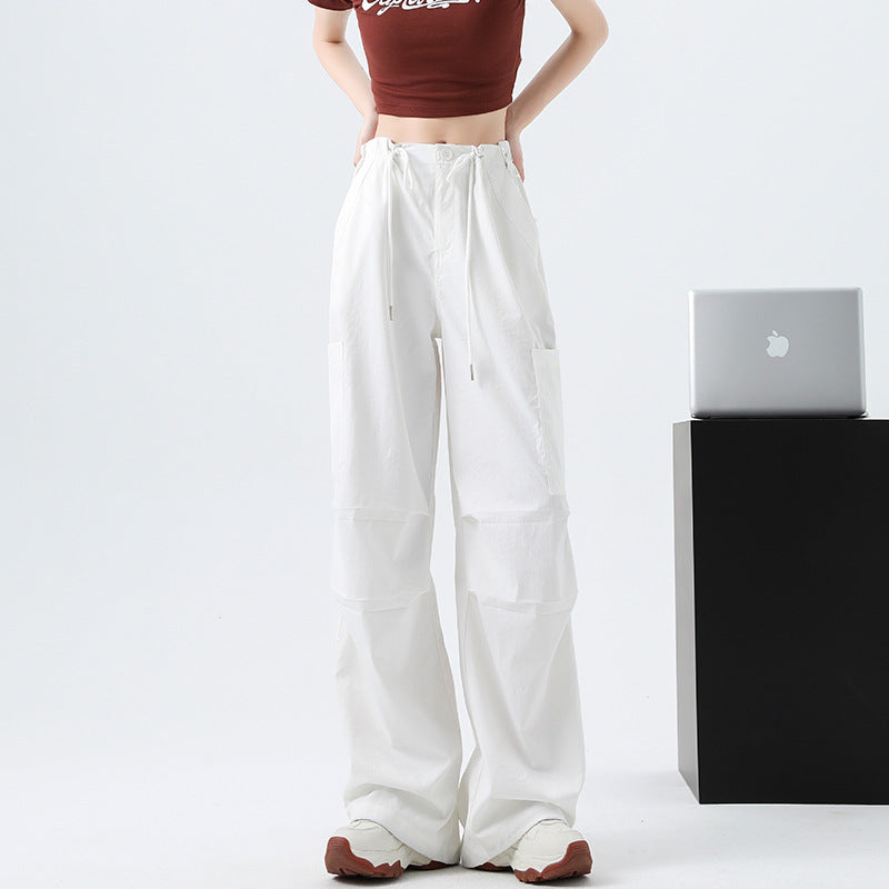 Quick-Drying High Waist Wide Leg Sport Pants