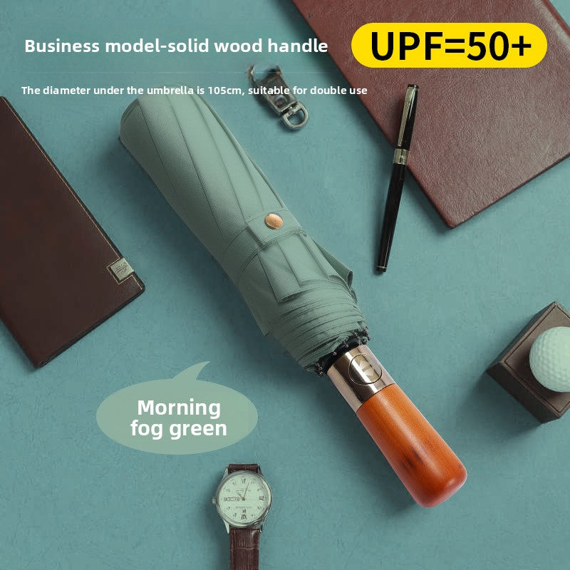 Folding Automatic Sunny and Rainy Dual-use Sun Umbrella