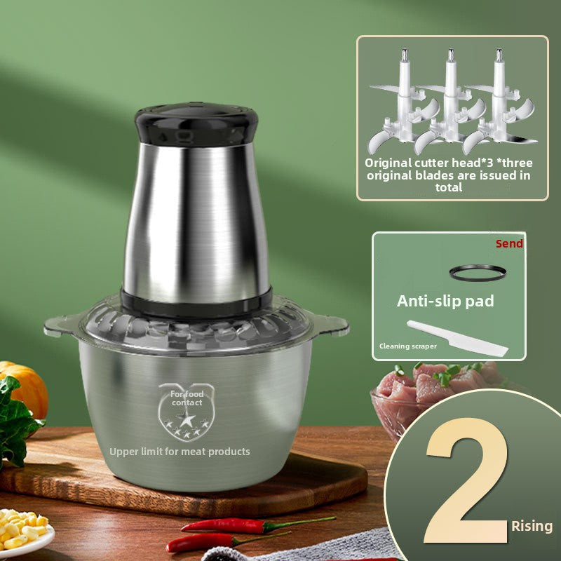 Small household stainless steel meat grinder