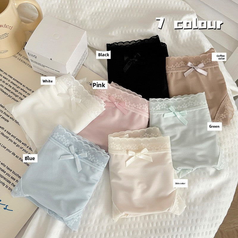 Ladies' thin pure cotton lace underwear