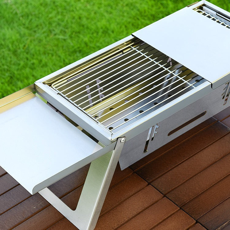 Portable Stainless Steel Foldable Charcoal Grill