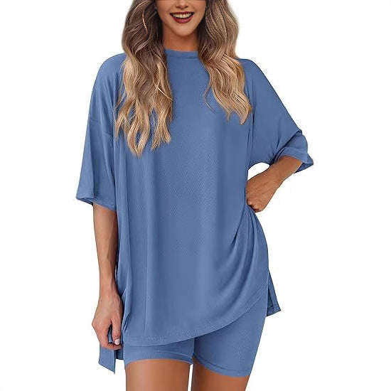 solid color loose pajamas women's clothing