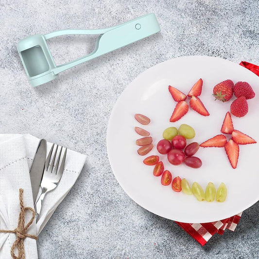 multi-functional household handheld fruit slicer grape slicer complementary food manual strawberry slicer fruit