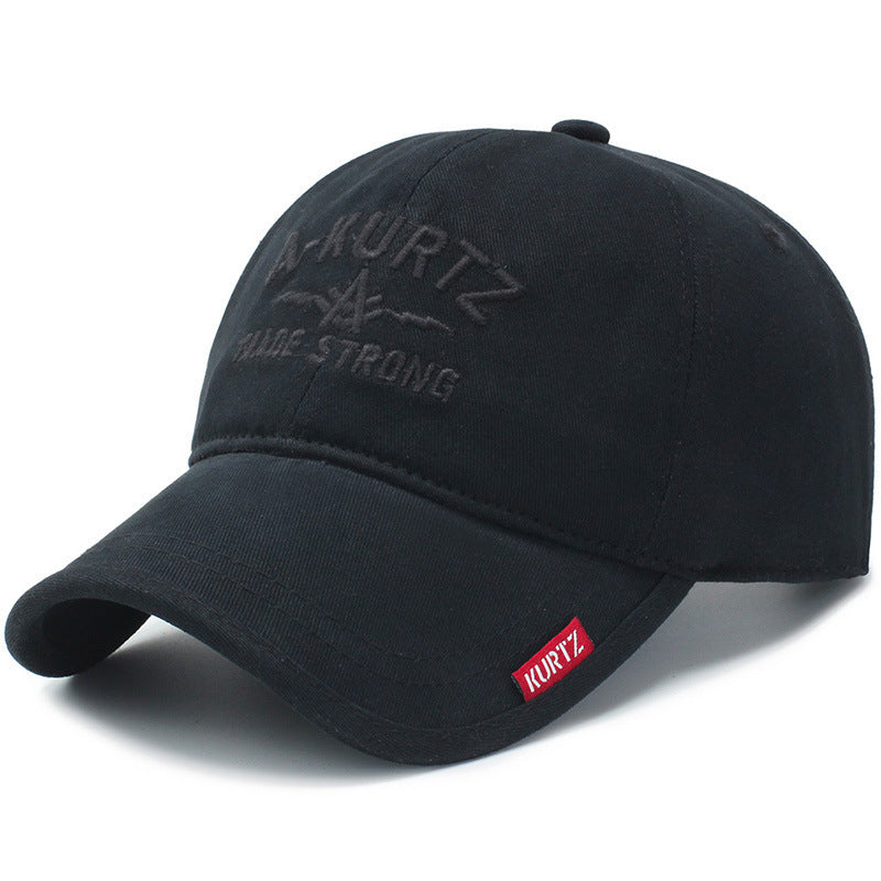 Korean style embroidered baseball cap for men and women