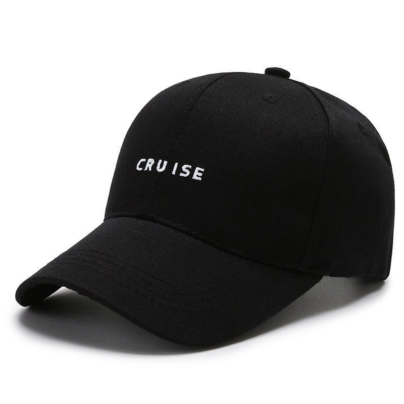 Korean style embroidered baseball cap for men and women