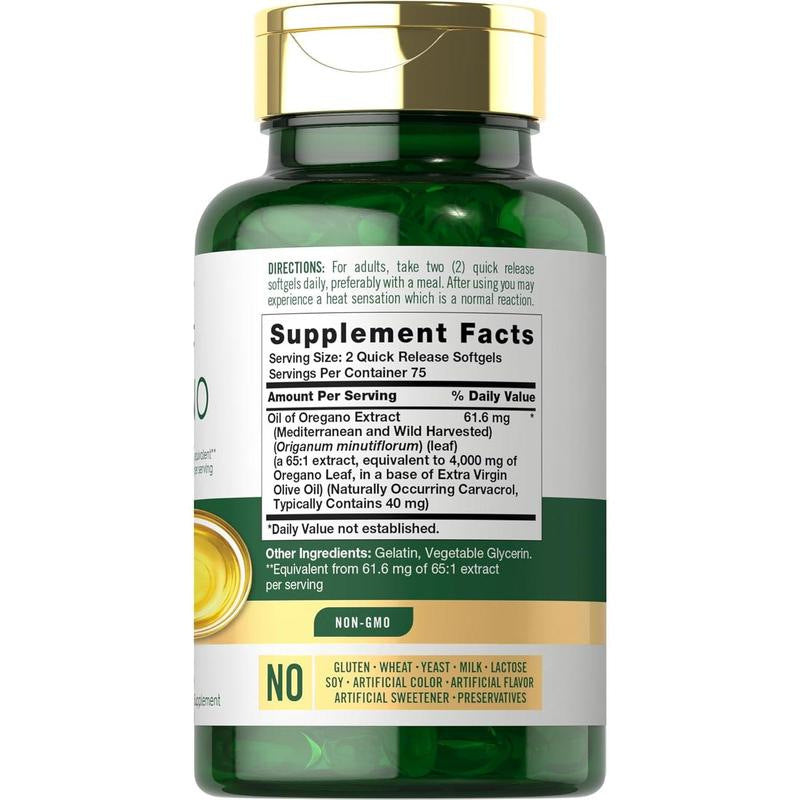 Oregano Oil Softgel Capsules