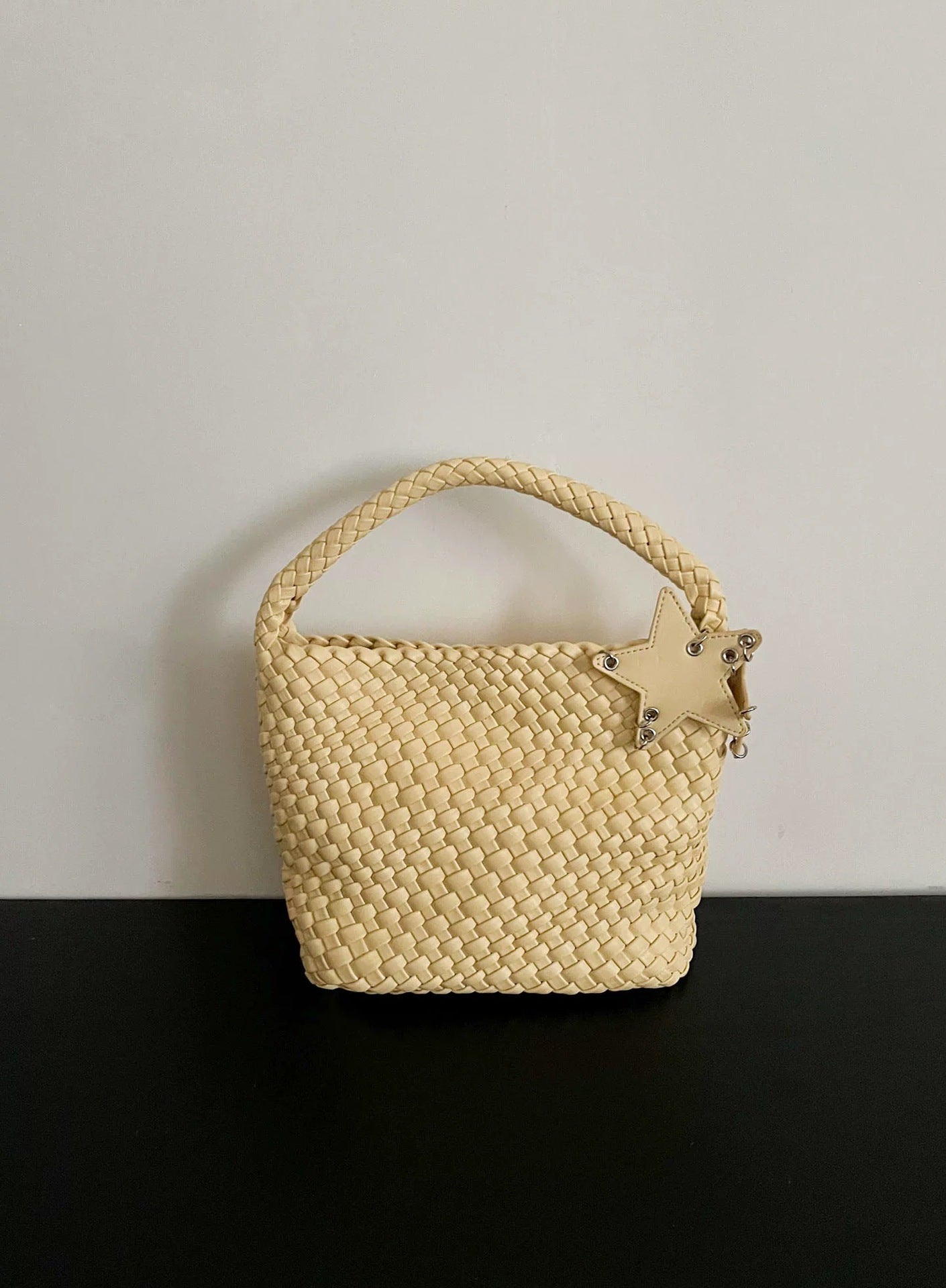 Handwoven PU Tote Bag for Women