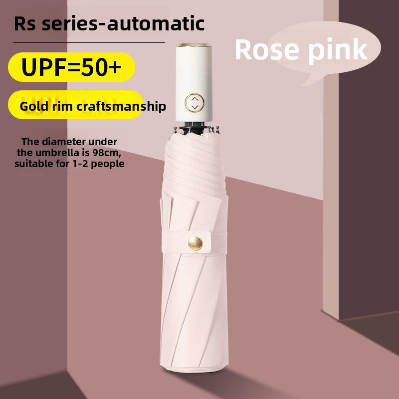 Folding Automatic Sunny and Rainy Dual-use Sun Umbrella