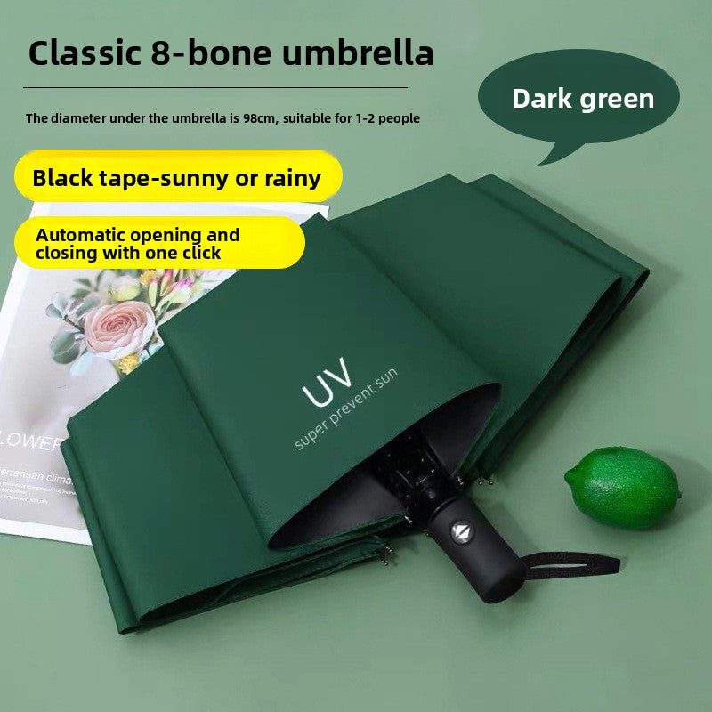Folding Automatic Sunny and Rainy Dual-use Sun Umbrella