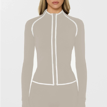 Womens Yoga Jacket Set with Trousers and Bra