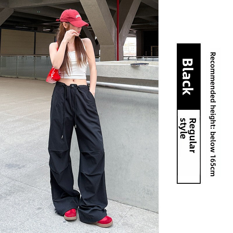 Quick-Drying High Waist Wide Leg Sport Pants