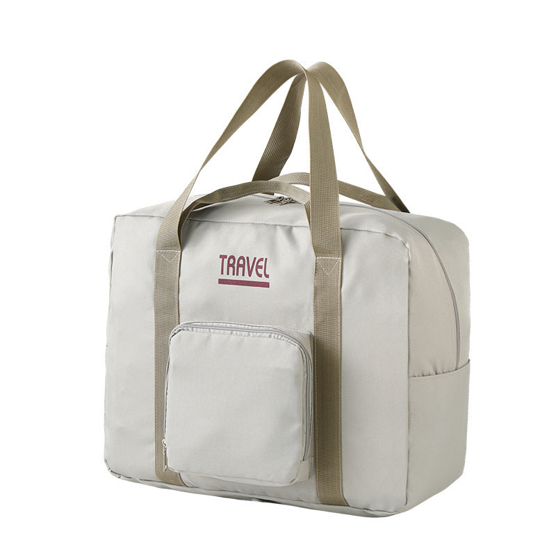 Travel Folding Storage Handbag Trolley Case Hanging Bag Expansion Bag Waterproof Certificate Bag Travel Handbag Travel Handbag
