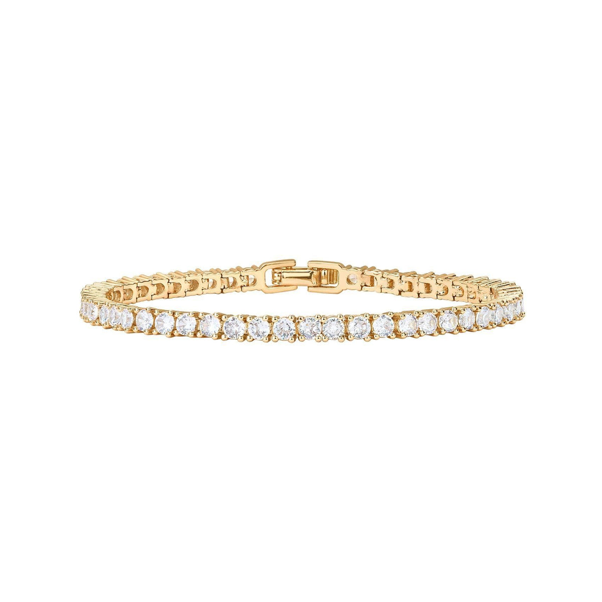 Full Diamond Cut Alloy Bracelet