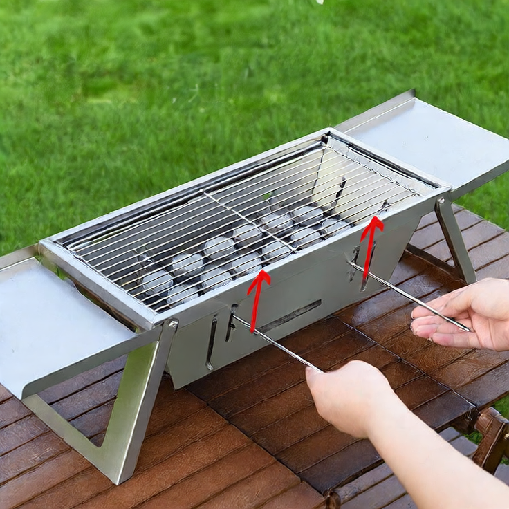 Portable Stainless Steel Foldable Charcoal Grill
