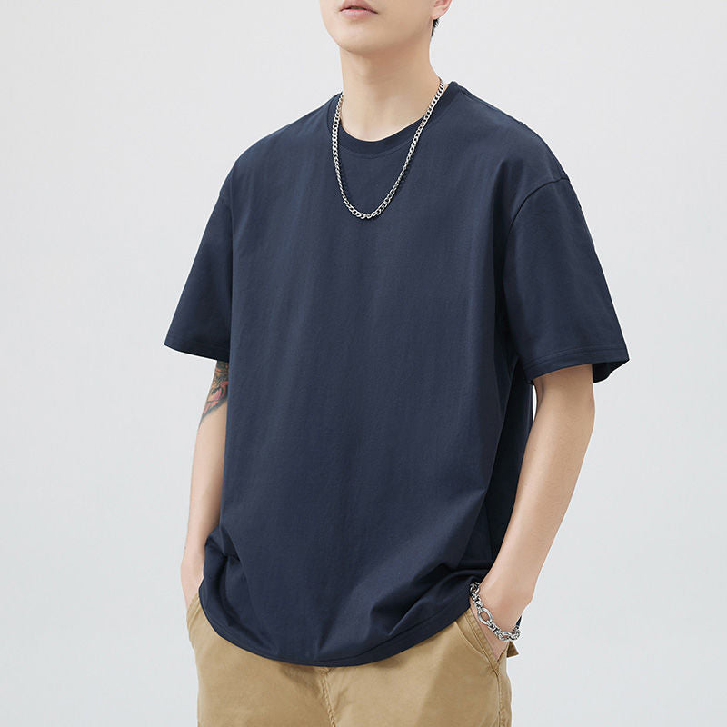 Pure cotton men's short-sleeved T-shirt